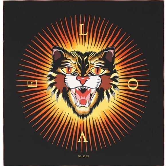 Pink gucci silk scarf/ tapestry - Picture 2 of 7